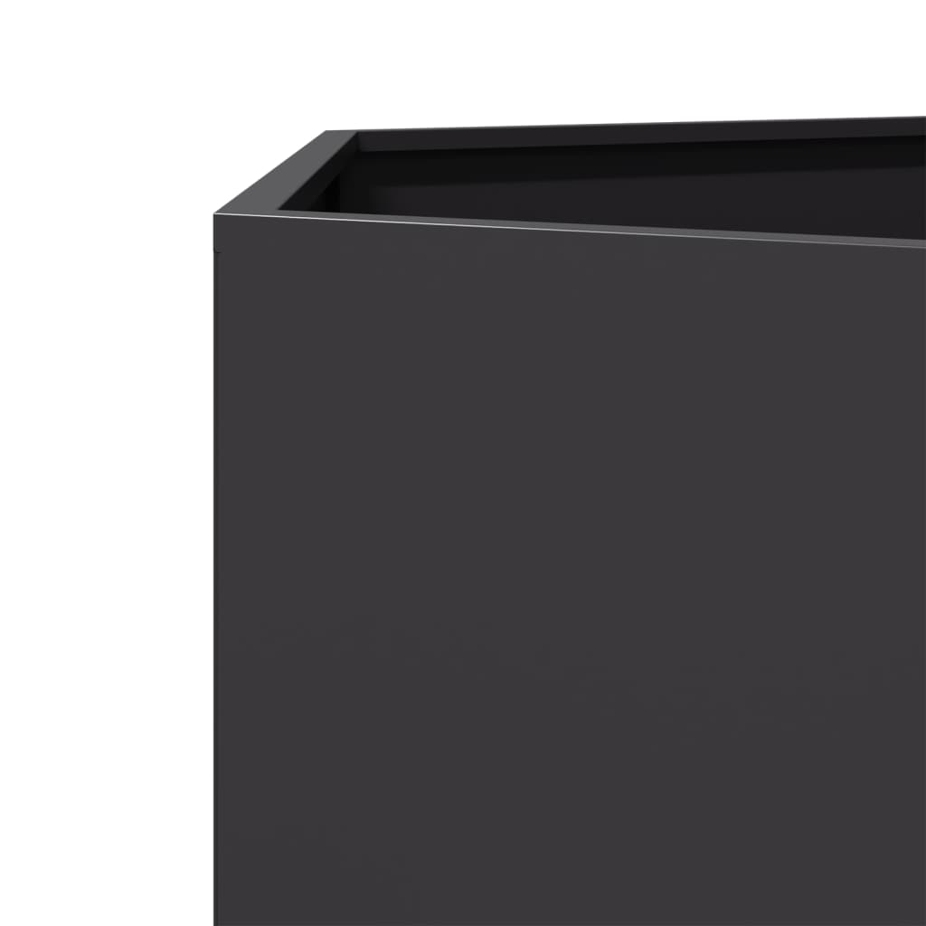 vidaXL Garden Planter Black Hexagon 69x60x45 cm Steel 6