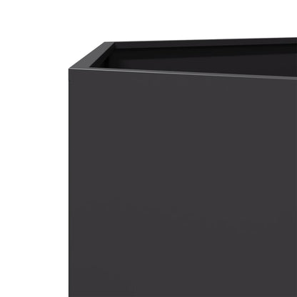 vidaXL Garden Planter Black Hexagon 69x60x45 cm Steel 6