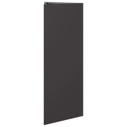 vidaXL Garden Planters 2 pcs Black Triangular 30x26x75 cm Steel 6