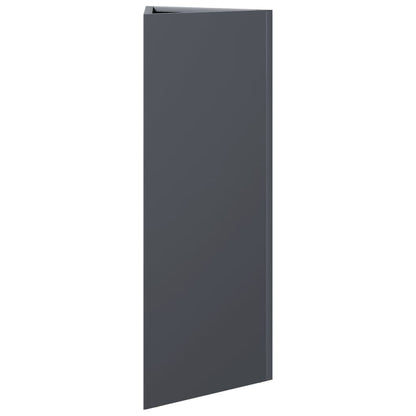 vidaXL Garden Planters 2 pcs Anthracite Triangular 30x26x75 cm Steel 6