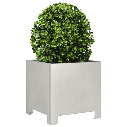vidaXL Garden Planters 2 pcs 30x30x30 cm Stainless Steel 4
