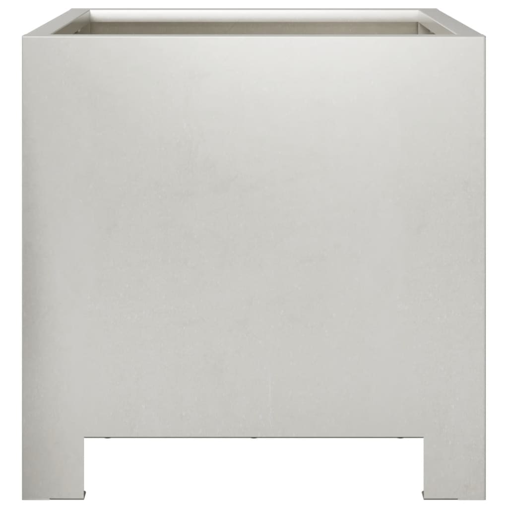 vidaXL Garden Planters 2 pcs 30x30x30 cm Stainless Steel 6