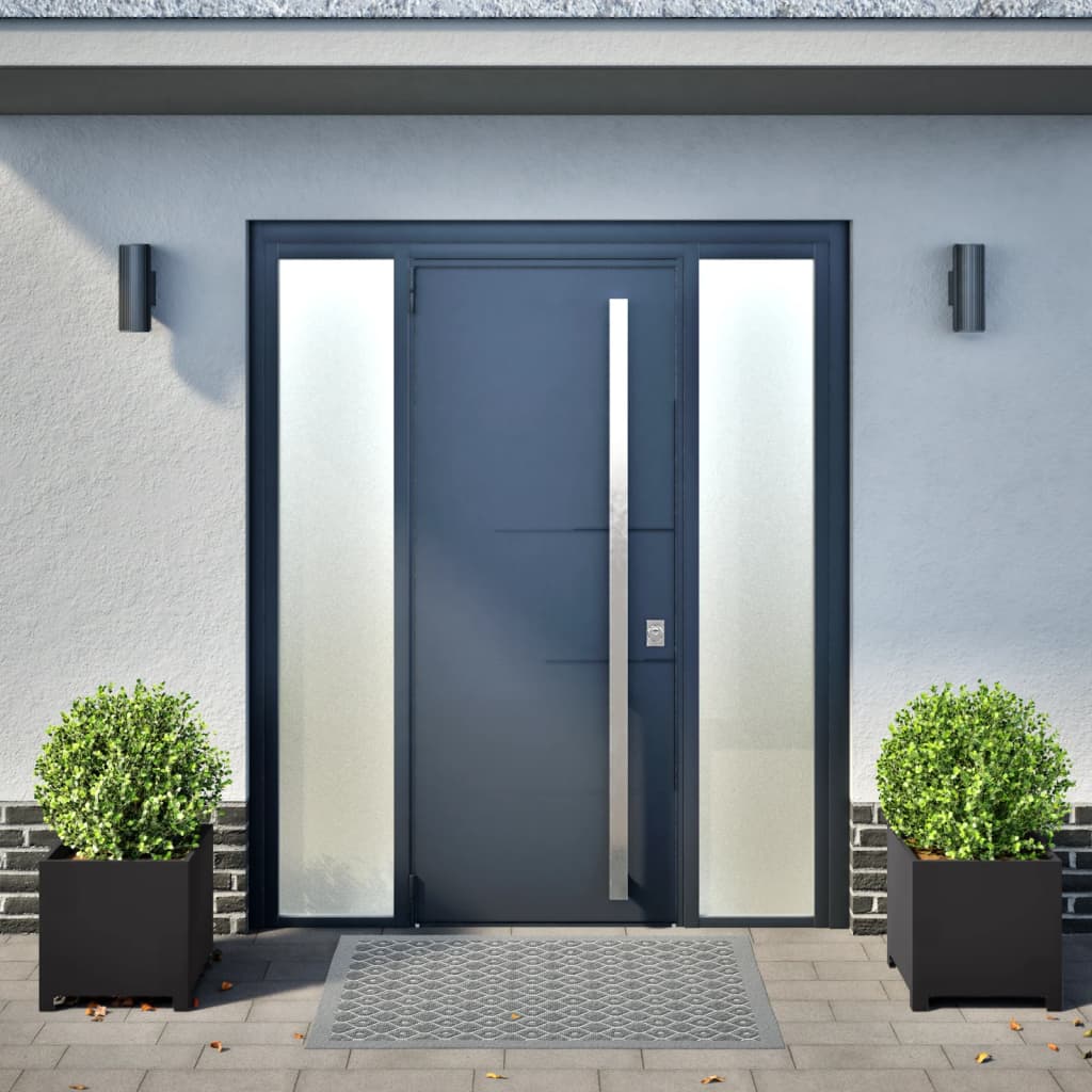 vidaXL Garden Planters 2 pcs Black 40x40x40 cm Steel 3