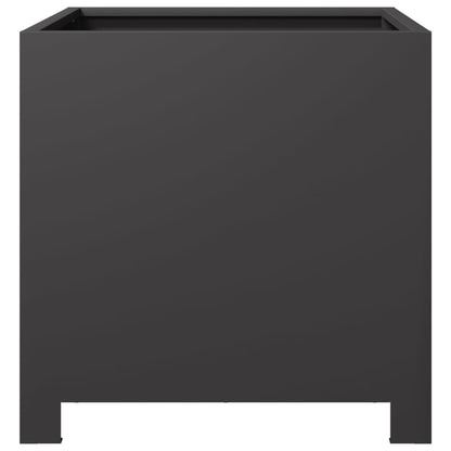 vidaXL Garden Planters 2 pcs Black 40x40x40 cm Steel 6