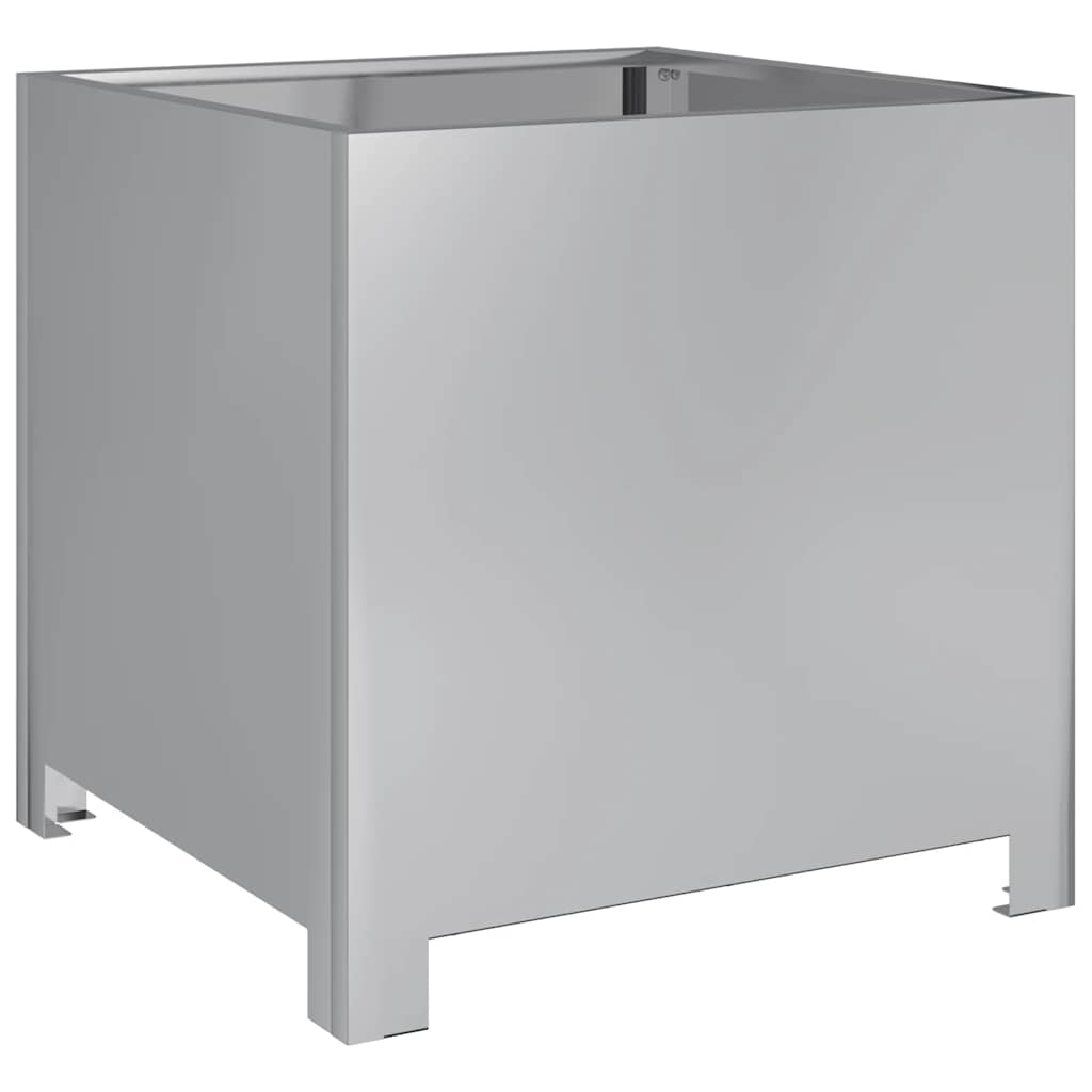 vidaXL Garden Planters 2 pcs 40x40x40 cm Galvanised Steel 5