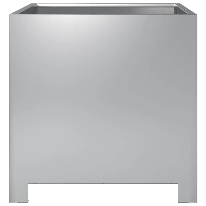 vidaXL Garden Planters 2 pcs 40x40x40 cm Galvanised Steel 6