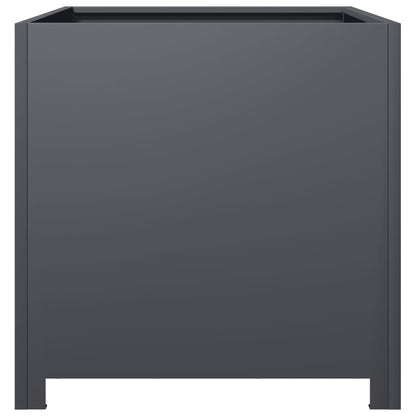 vidaXL Garden Planter Anthracite 50x50x50 cm Steel 5