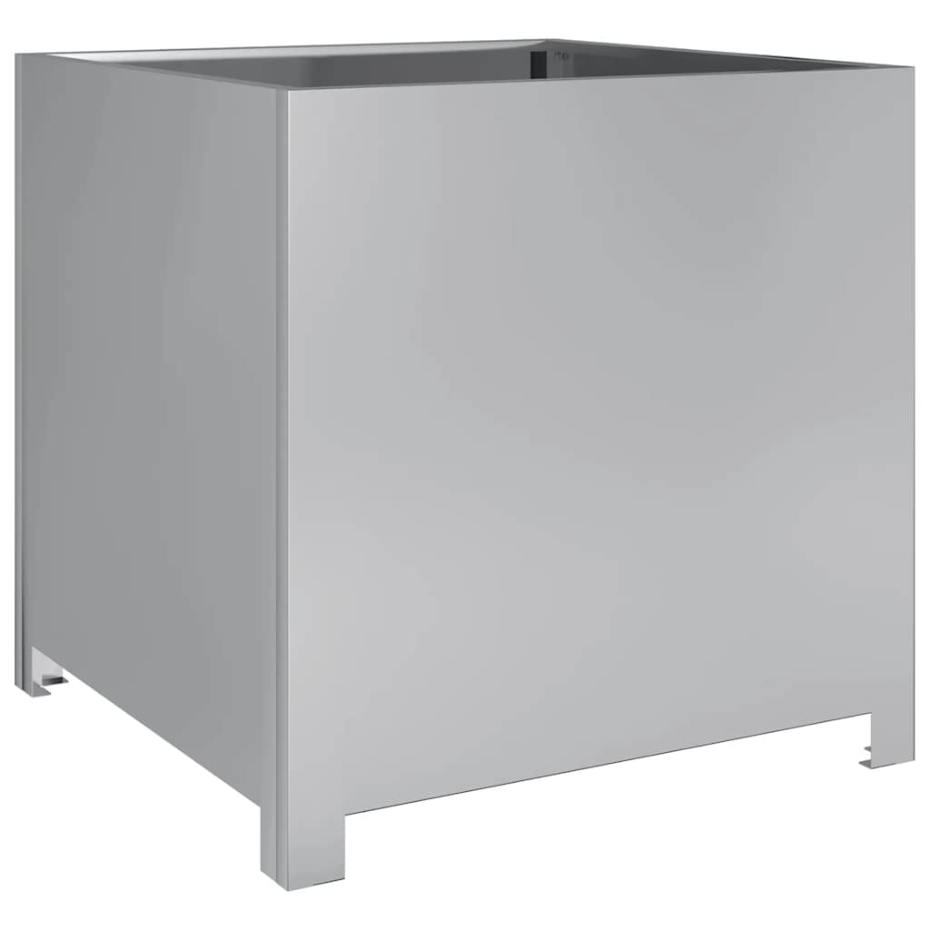 vidaXL Garden Planter 50x50x50 cm Galvanised Steel 2