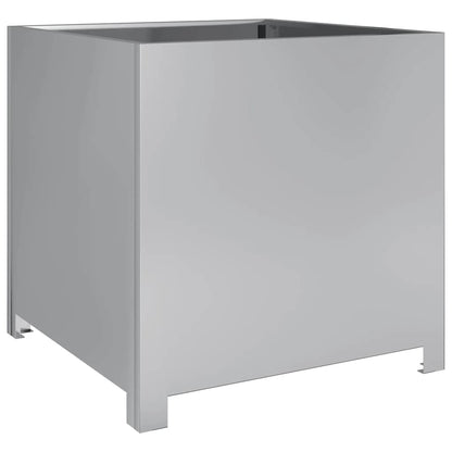 vidaXL Garden Planter 50x50x50 cm Galvanised Steel 2