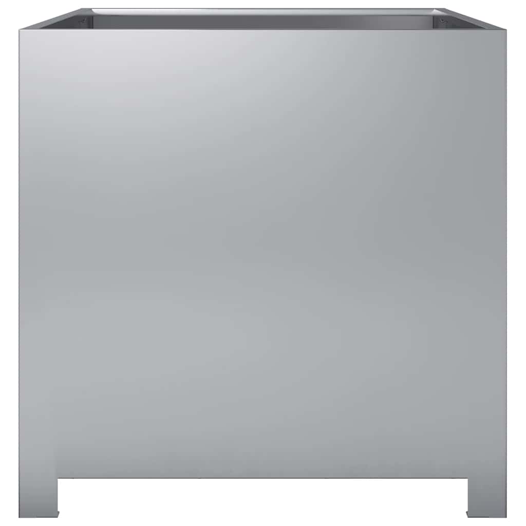vidaXL Garden Planter 50x50x50 cm Galvanised Steel 4