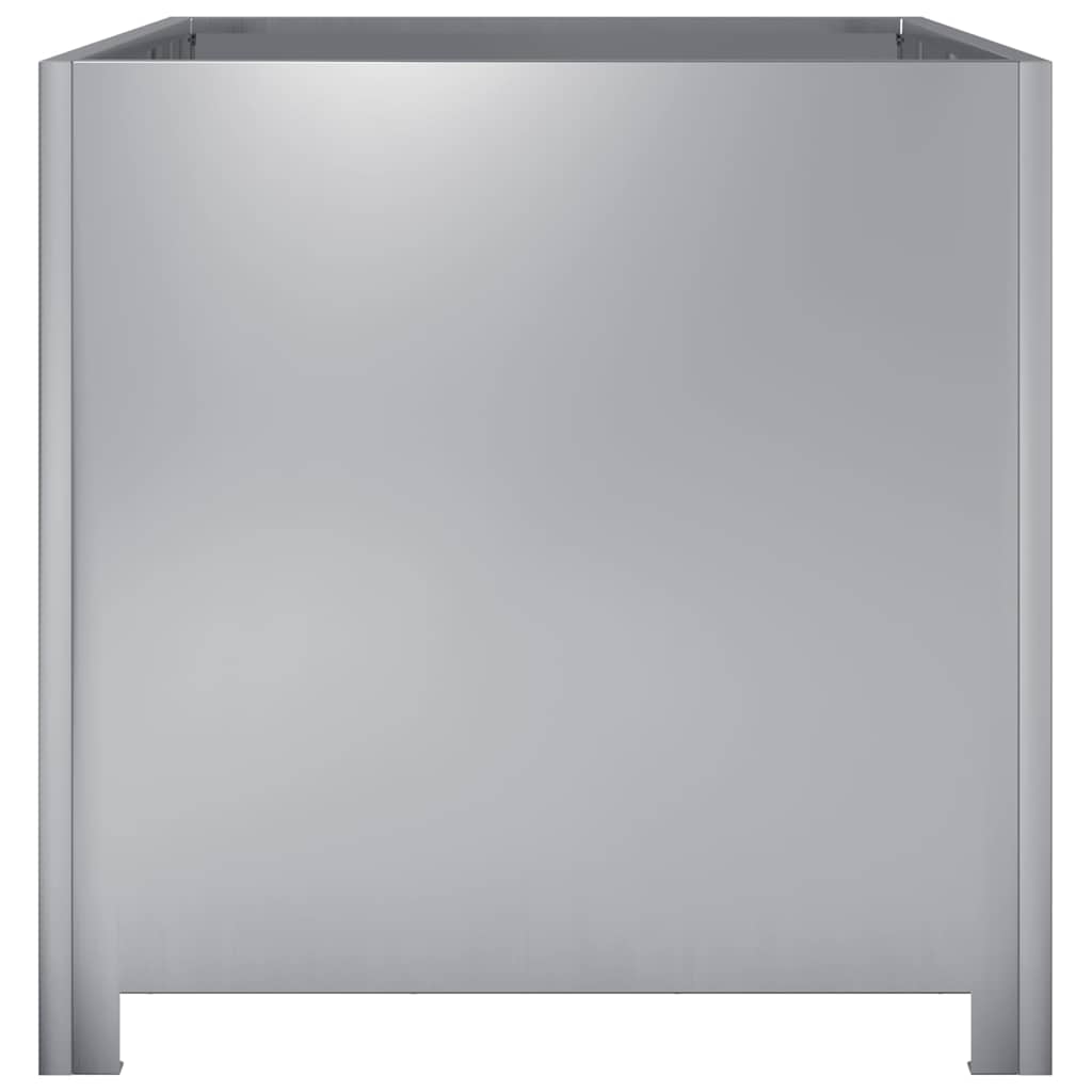 vidaXL Garden Planter 50x50x50 cm Galvanised Steel 5