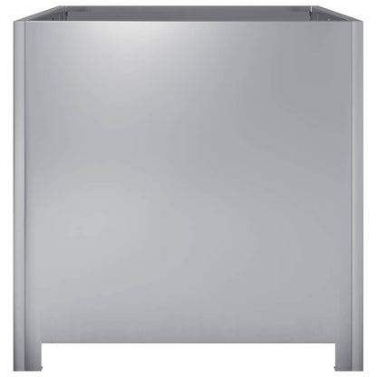 vidaXL Garden Planter 50x50x50 cm Galvanised Steel 5