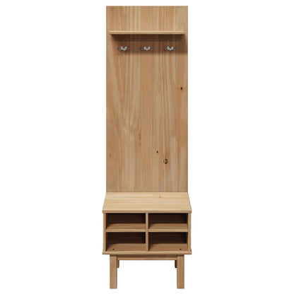 vidaXL Hall Unit OTTA 50x40x160 cm Solid Wood Pine 4