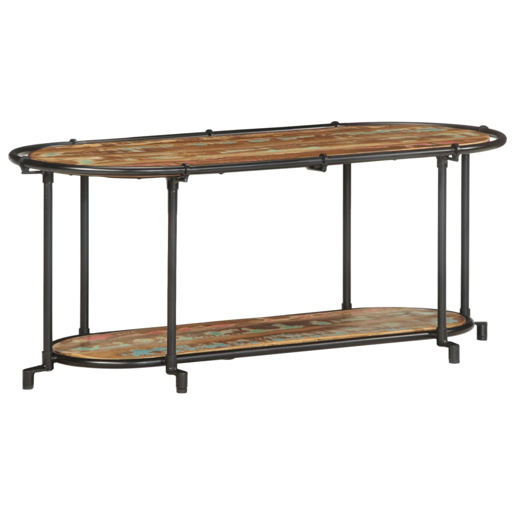 vidaXL TV Cabinet 100x42x40 cm Solid Wood Reclaimed 2