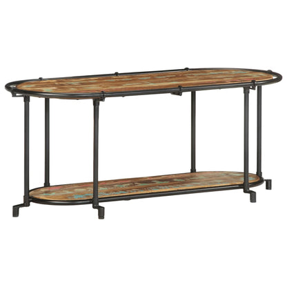 vidaXL TV Cabinet 100x42x40 cm Solid Wood Reclaimed 2