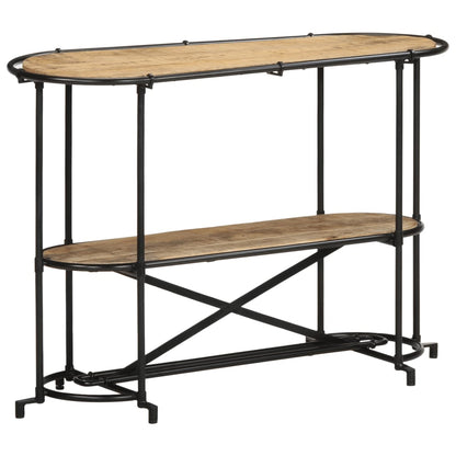 vidaXL Console Table 110x42x76 cm Solid Wood Rough Mango 1