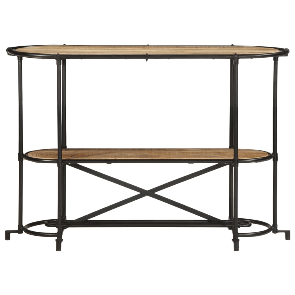 vidaXL Console Table 110x42x76 cm Solid Wood Rough Mango 4