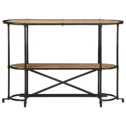 vidaXL Console Table 110x42x76 cm Solid Wood Rough Mango 4