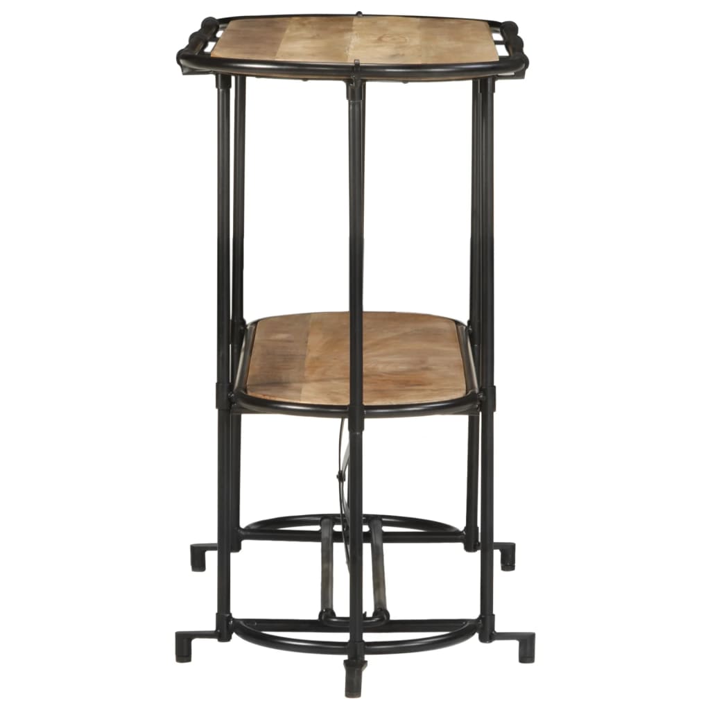 vidaXL Console Table 110x42x76 cm Solid Wood Rough Mango 5