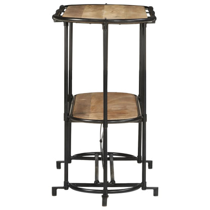 vidaXL Console Table 110x42x76 cm Solid Wood Rough Mango 5