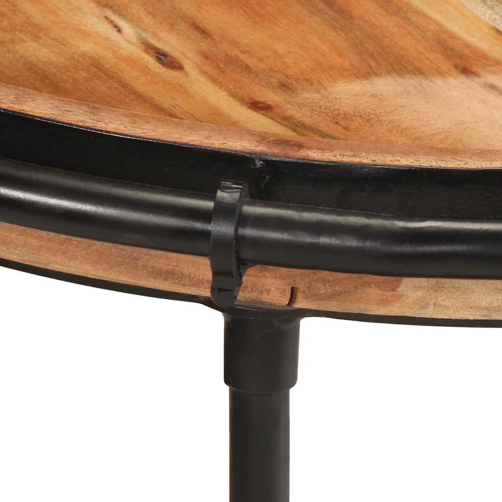 vidaXL Side Table Ø55x60 cm Solid Wood Acacia 5
