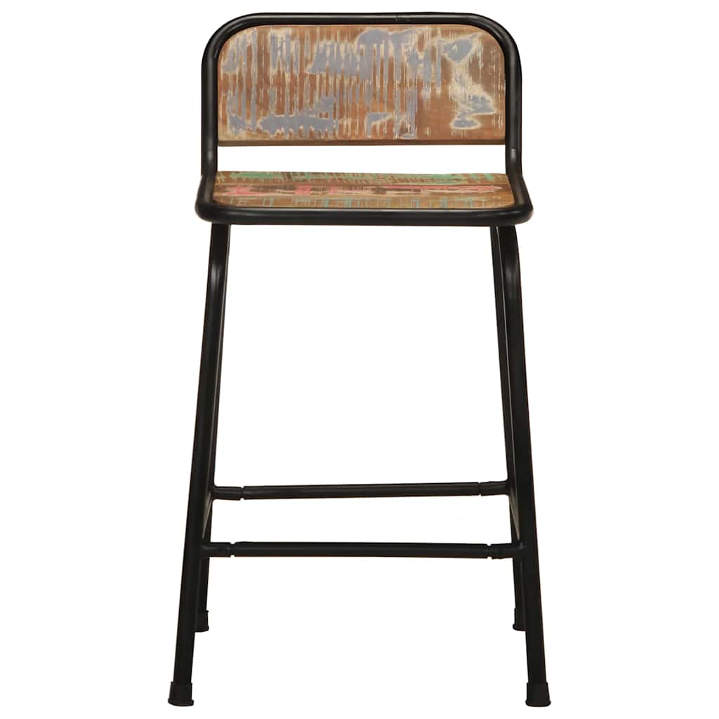 Bar Stools 46x35,5x80 cm Solid Wood Reclaimed 2 Width 46 cm Solid reclaimed wood