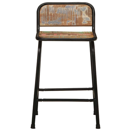 Bar Stools 46x35,5x80 cm Solid Wood Reclaimed 2 Width 46 cm Solid reclaimed wood
