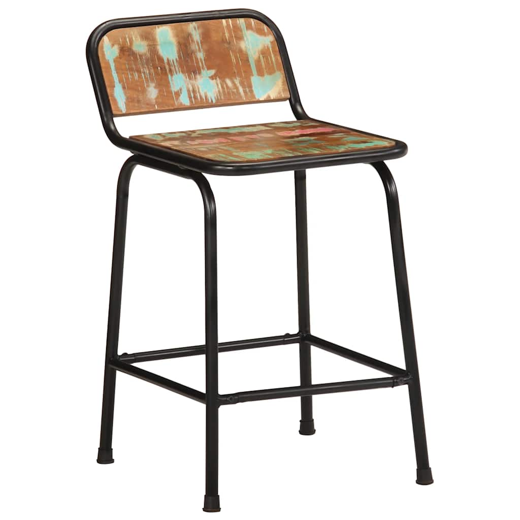 Bar Stools 46x35,5x80 cm Solid Wood Reclaimed 2 Width 46 cm Solid reclaimed wood