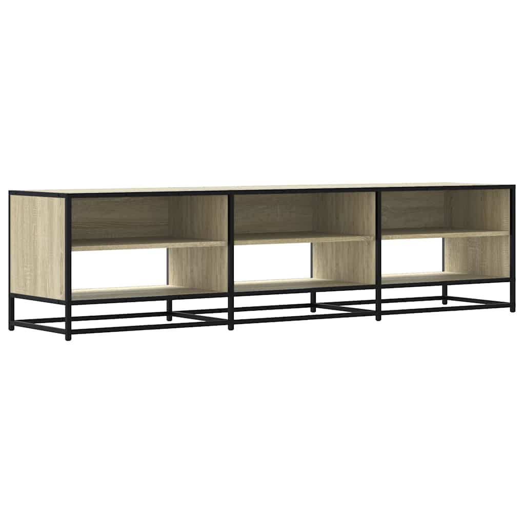 vidaXL TV Cabinet Sonoma Oak 180x40x46 cm Engineered Wood 2