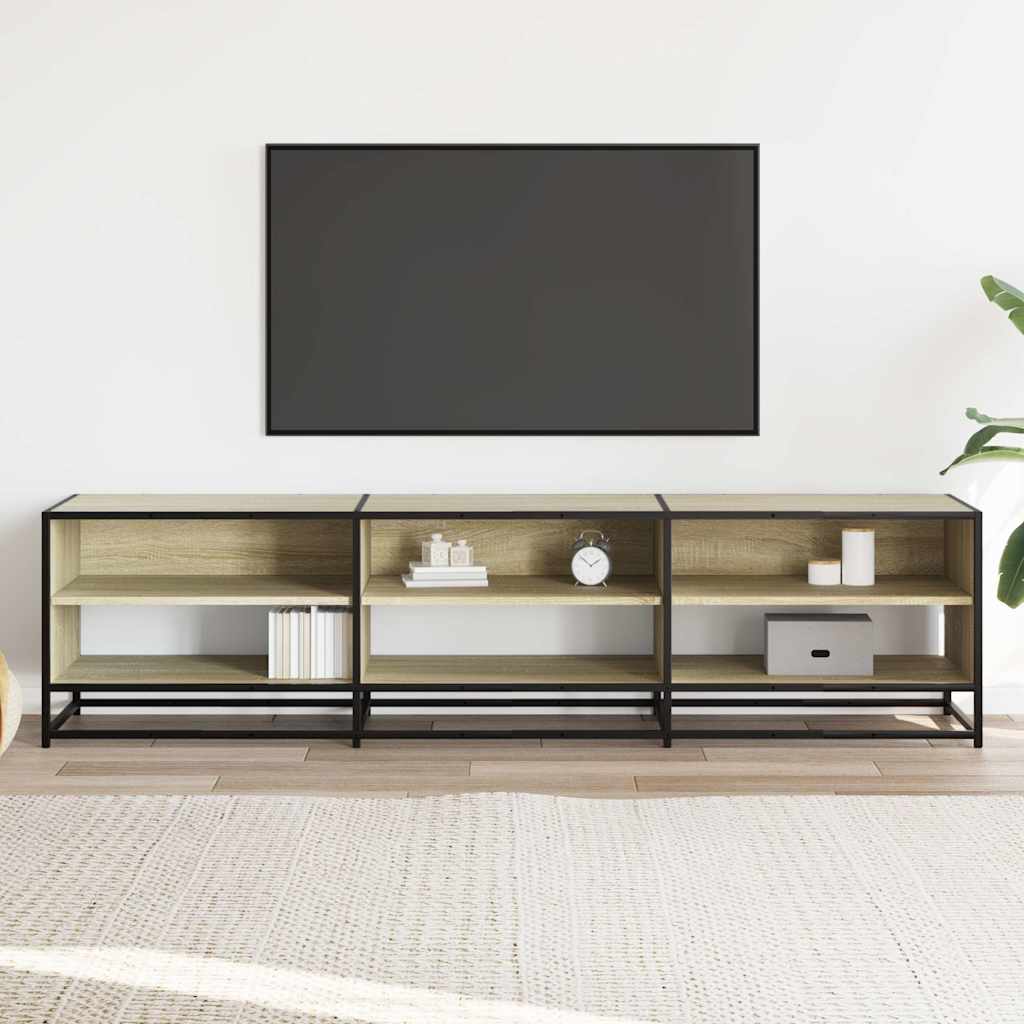vidaXL TV Cabinet Sonoma Oak 180x40x46 cm Engineered Wood 3