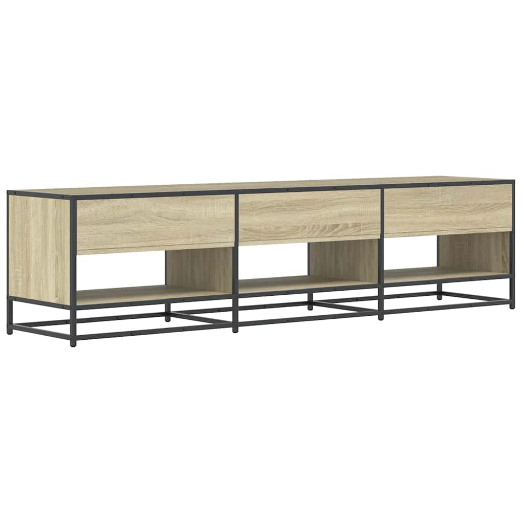 vidaXL TV Cabinet Sonoma Oak 180x40x46 cm Engineered Wood 5