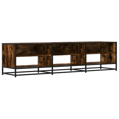 vidaXL TV Cabinet Smoked Oak 180x40x46 cm Engineered Wood 2