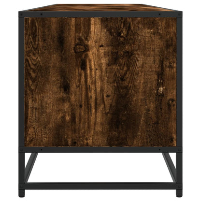 vidaXL TV Cabinet Smoked Oak 180x40x46 cm Engineered Wood 6