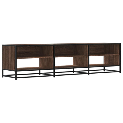vidaXL TV Cabinet Brown Oak 180x40x46 cm Engineered Wood 2