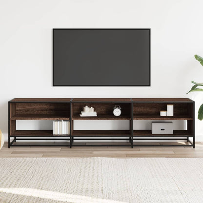 vidaXL TV Cabinet Brown Oak 180x40x46 cm Engineered Wood 3