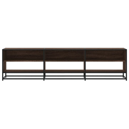 vidaXL TV Cabinet Brown Oak 180x40x46 cm Engineered Wood 4