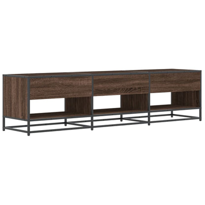 vidaXL TV Cabinet Brown Oak 180x40x46 cm Engineered Wood 5