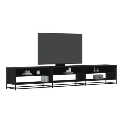 TV Cabinet 270x40x46 cm Engineered Wood Black
