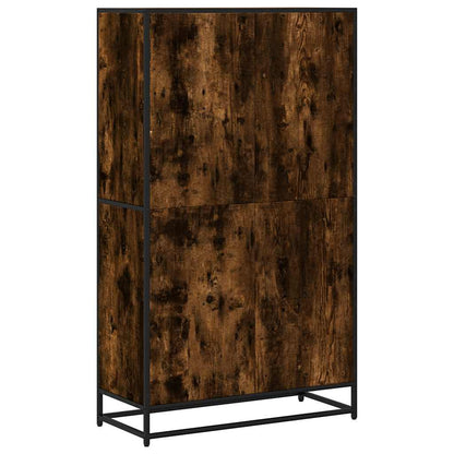 vidaXL Bookcase Smoked Oak 80.5x35x139 cm Engineered Wood 6