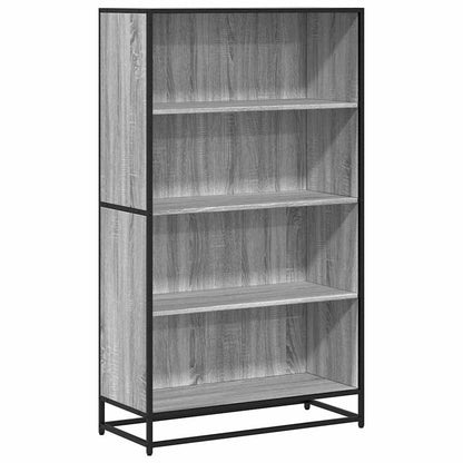 vidaXL Bookcase Grey Sonoma 80.5x35x139 cm Engineered Wood 2