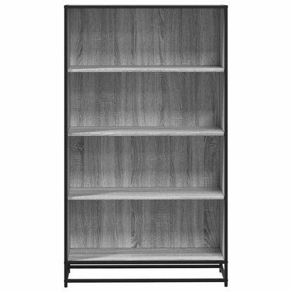 vidaXL Bookcase Grey Sonoma 80.5x35x139 cm Engineered Wood 4