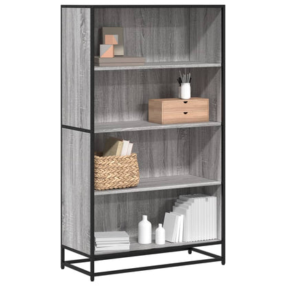 vidaXL Bookcase Grey Sonoma 80.5x35x139 cm Engineered Wood 1