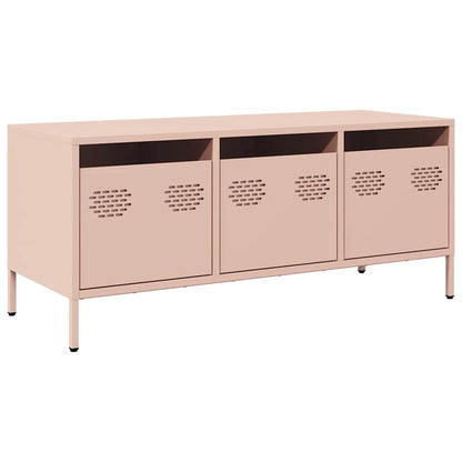 vidaXL TV Cabinet Pink 101.5x39x43.5 cm Cold-rolled Steel 2