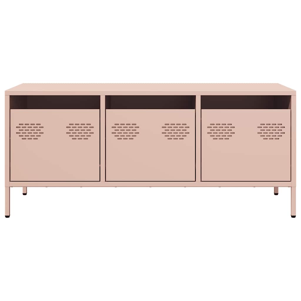 vidaXL TV Cabinet Pink 101.5x39x43.5 cm Cold-rolled Steel 4