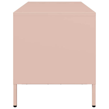 vidaXL TV Cabinet Pink 101.5x39x43.5 cm Cold-rolled Steel 6