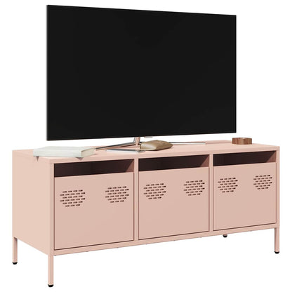 vidaXL TV Cabinet Pink 101.5x39x43.5 cm Cold-rolled Steel 1