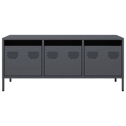 vidaXL TV Cabinet Anthracite 101.5x39x43.5 cm Cold-rolled Steel 4