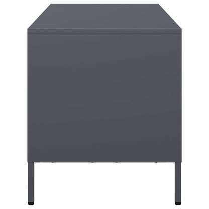 vidaXL TV Cabinet Anthracite 101.5x39x43.5 cm Cold-rolled Steel 6