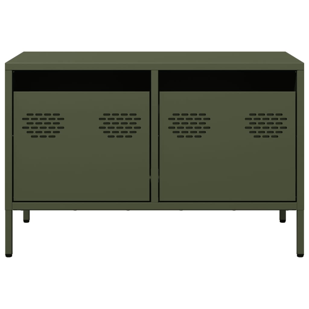 vidaXL TV Cabinet Olive Green 68x39x43.5 cm Cold-rolled Steel 4
