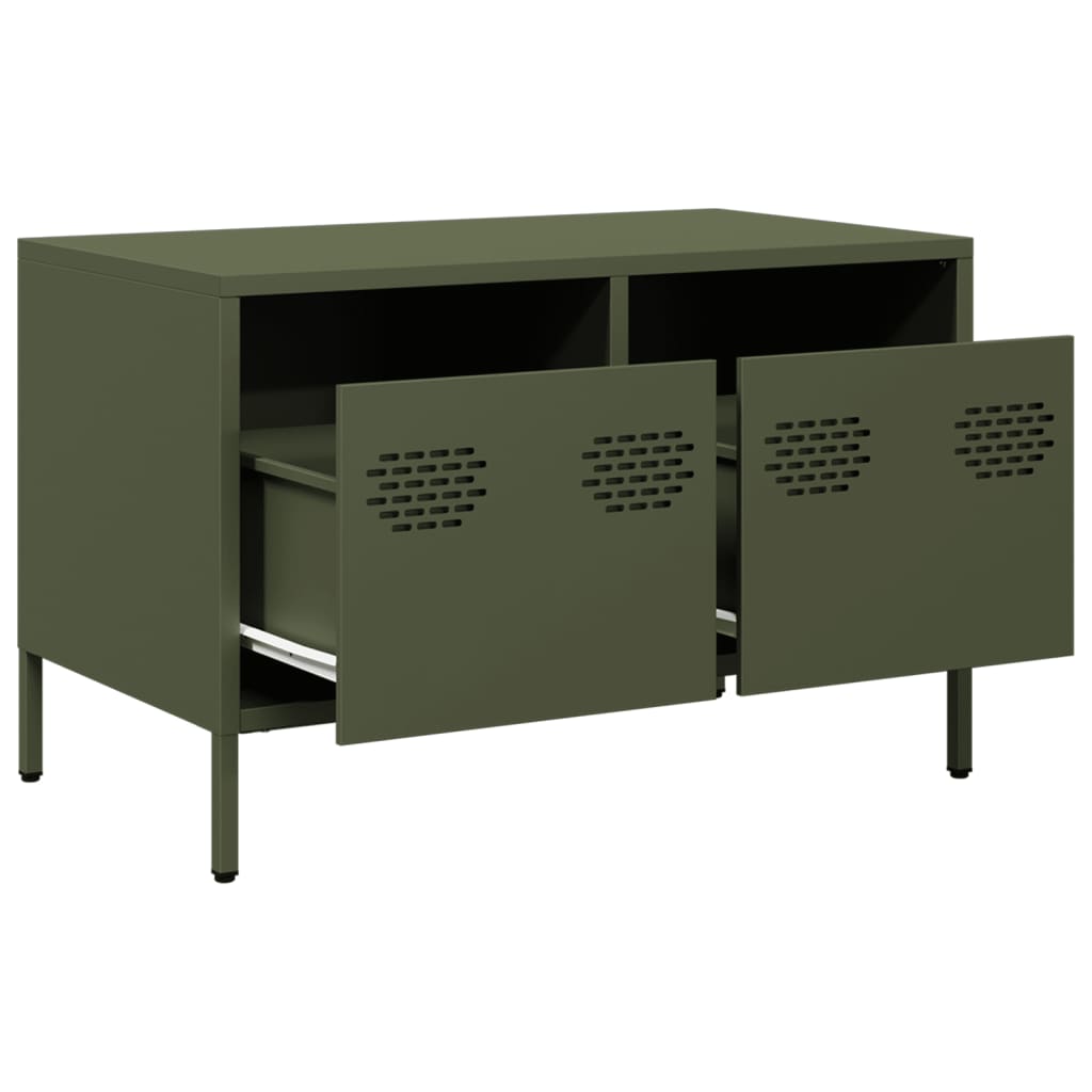 vidaXL TV Cabinet Olive Green 68x39x43.5 cm Cold-rolled Steel 5